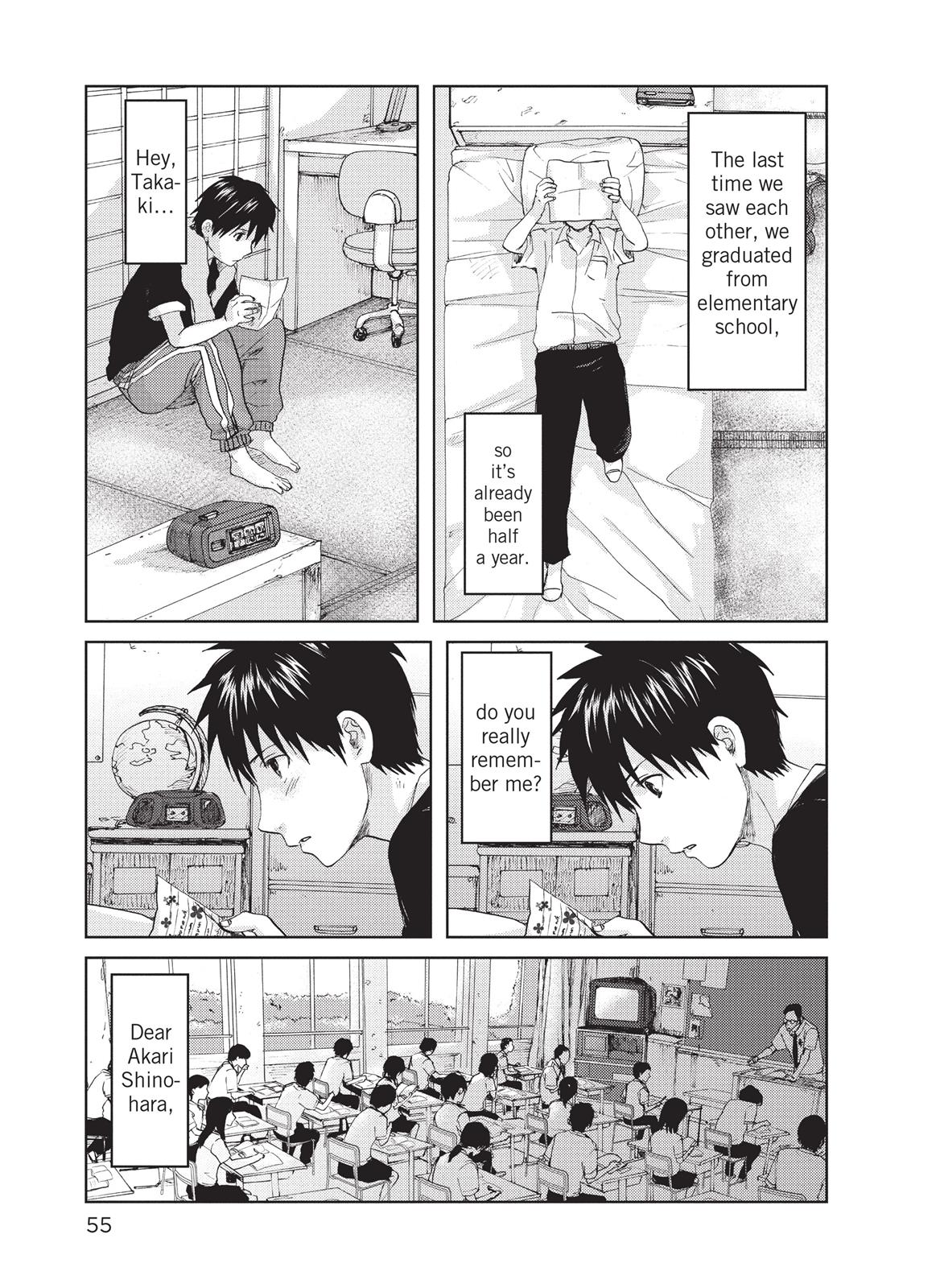 Read 5 Centimeters Per Second Manga Online