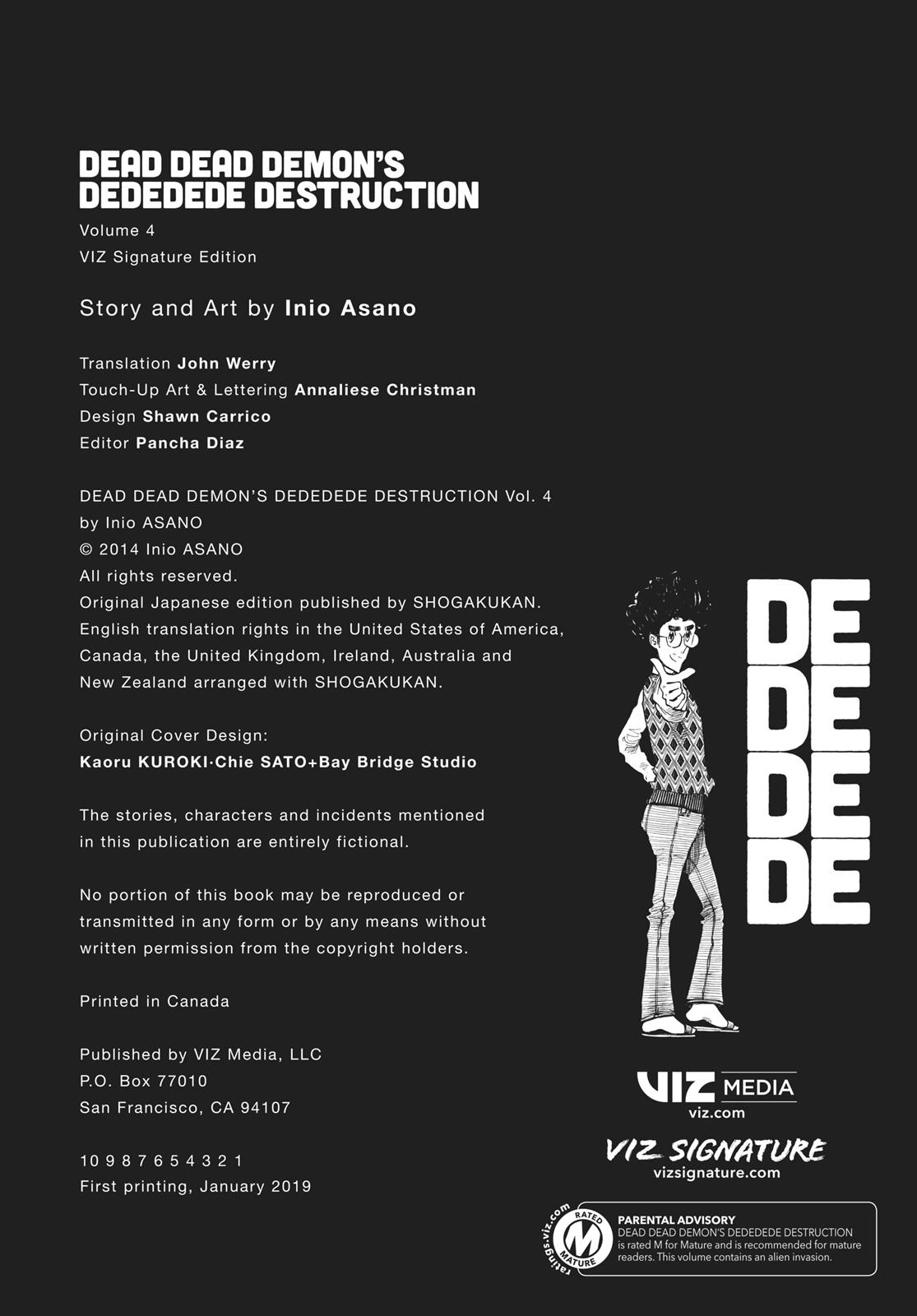 Read Dead Dead Demons Dededede Destruction Manga Online
