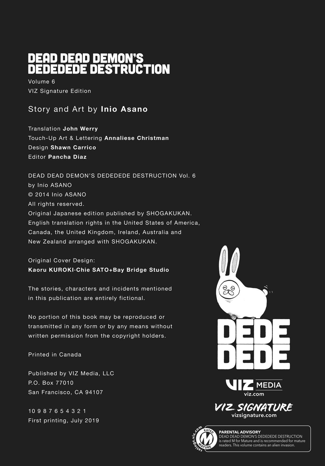 Read Dead Dead Demons Dededede Destruction Manga Online
