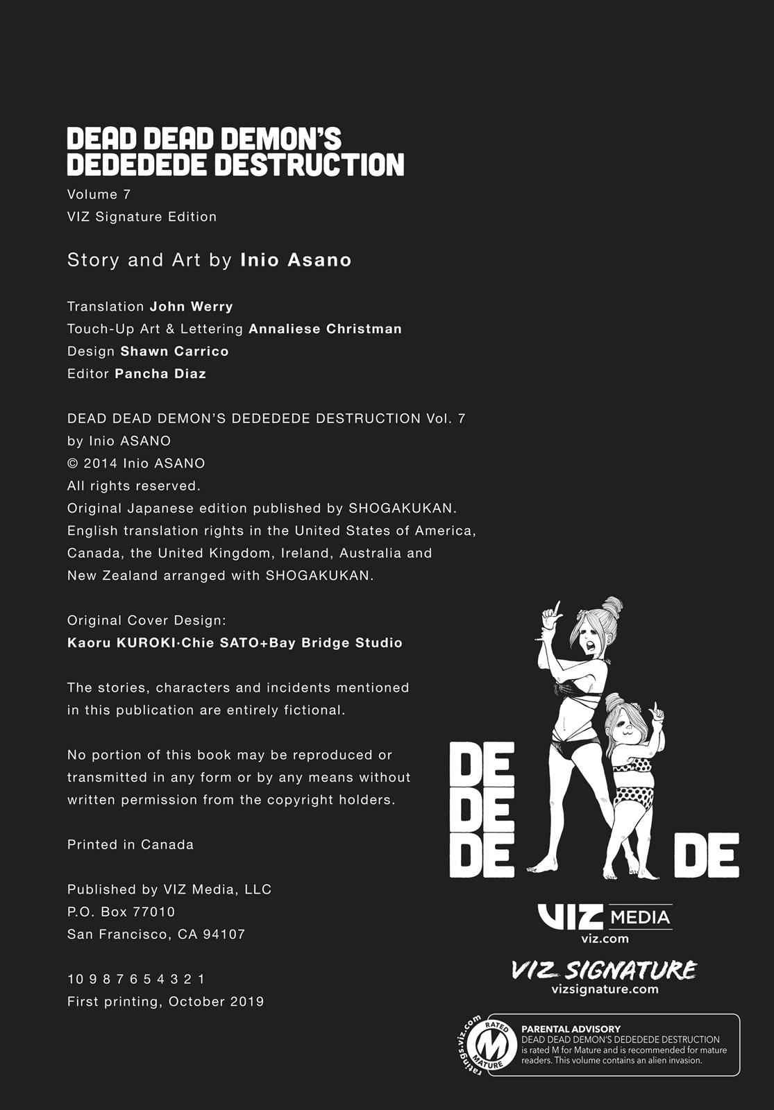 Read Dead Dead Demons Dededede Destruction Manga Online