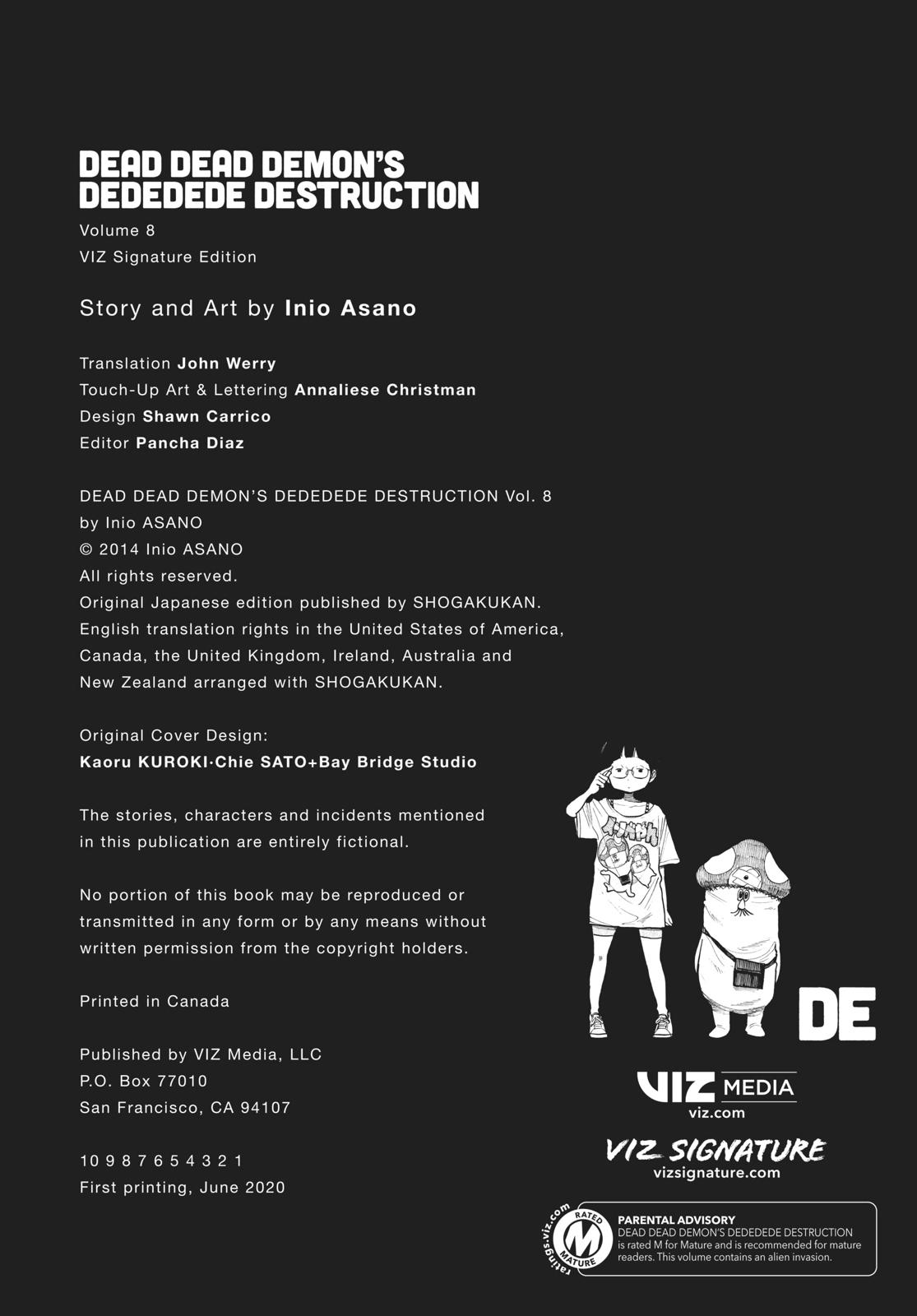 Read Dead Dead Demons Dededede Destruction Manga Online