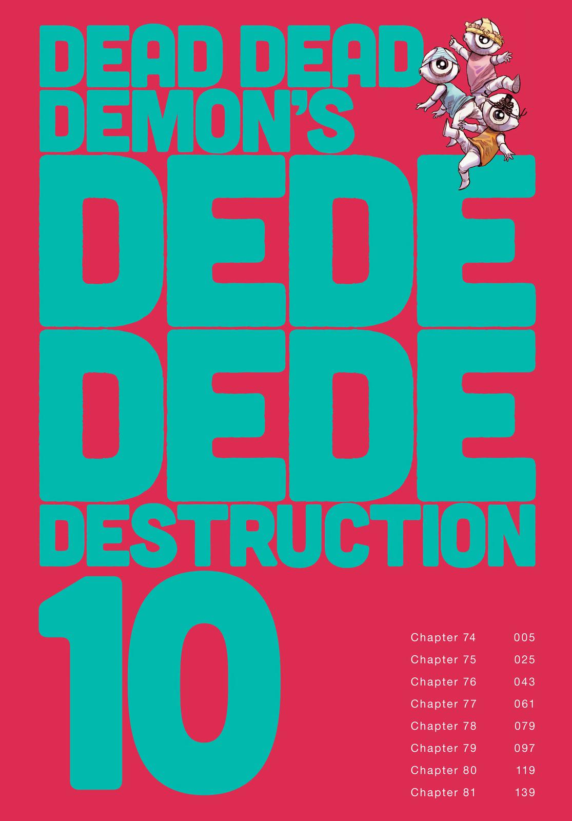 Read Dead Dead Demons Dededede Destruction Manga Online