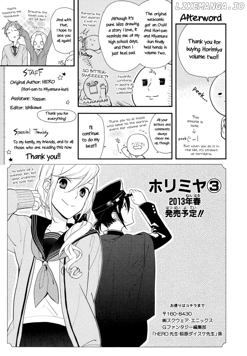 Read Horimiya Manga Online