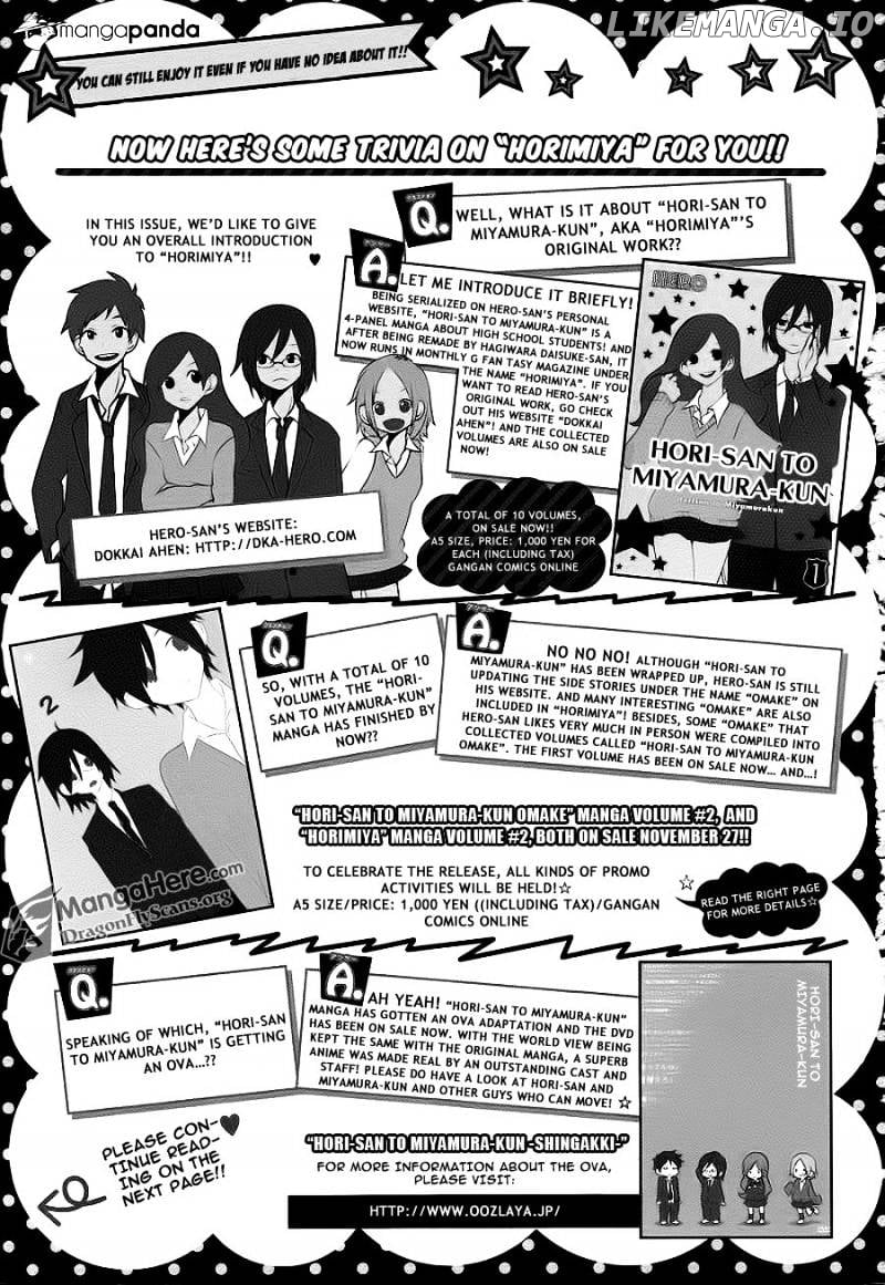 Read Horimiya Manga Online
