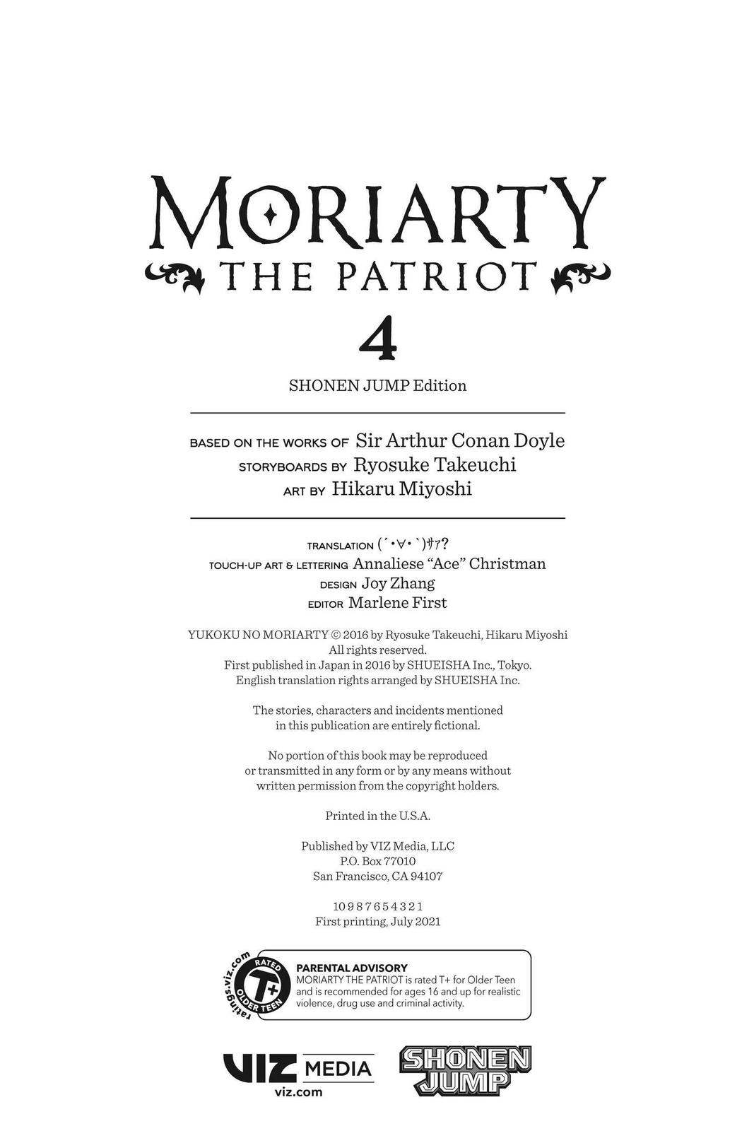 Read Moriarty the Patriot Manga Online