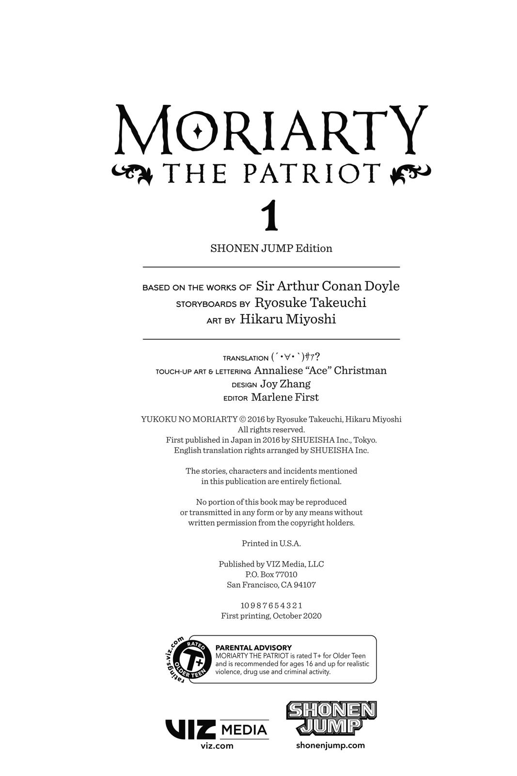 Read Moriarty the Patriot Manga Online
