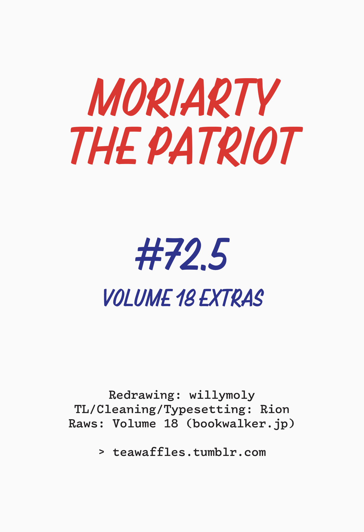 Read Moriarty the Patriot Manga Online