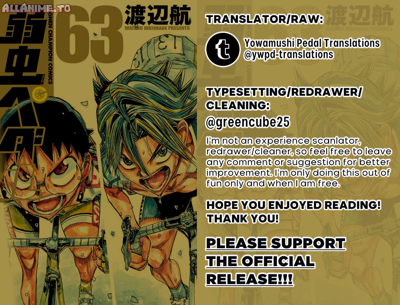Read Yowamushi Pedal Manga Online