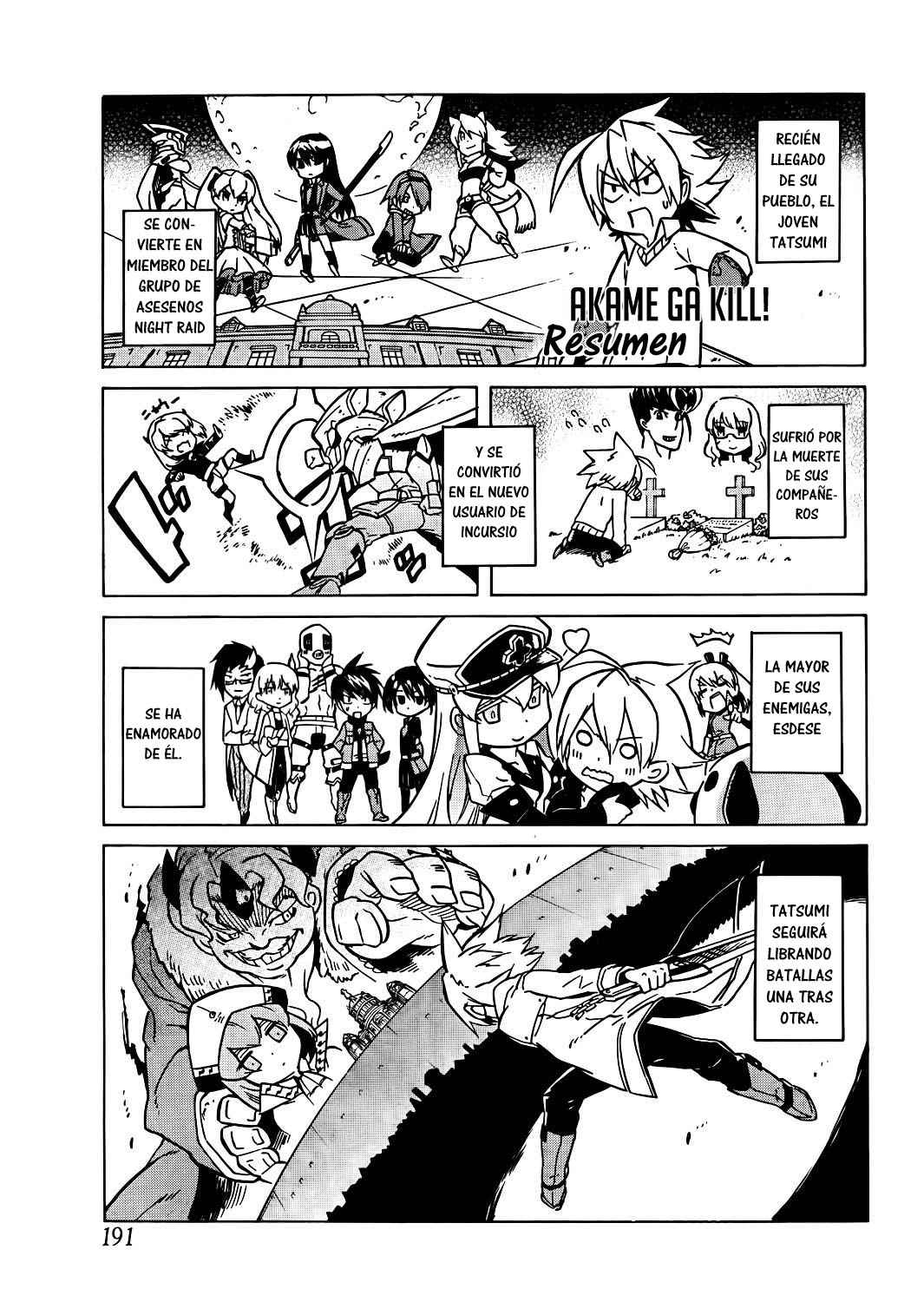 Read Akame Ga Kill! Es Manga Online