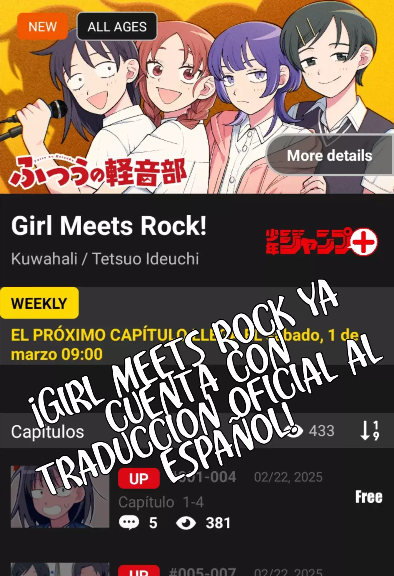 Read Girl Meets Rock Es Manga Online