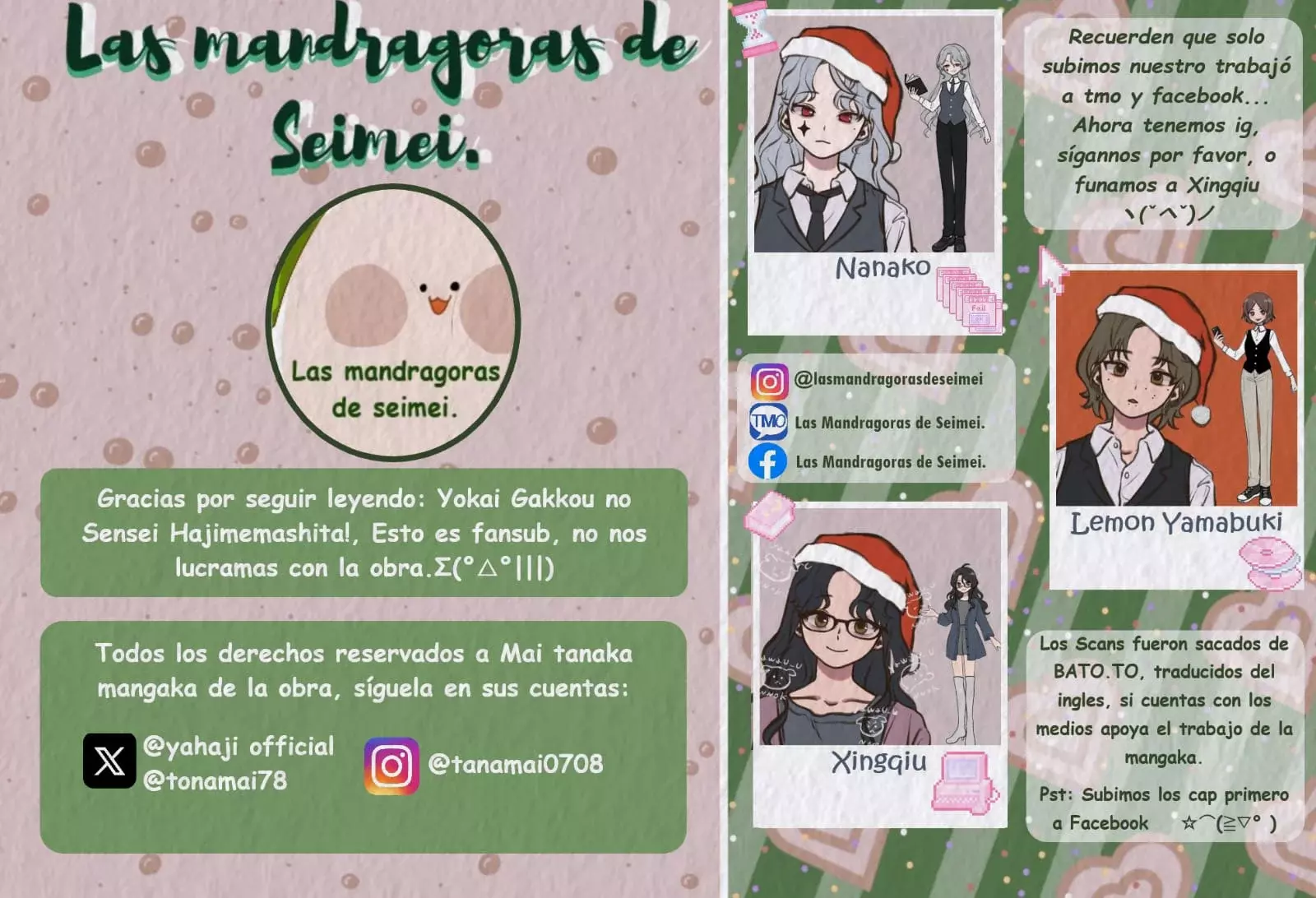 Read Yokai Gakkou No Sensei Hajimemashita Es Manga Online