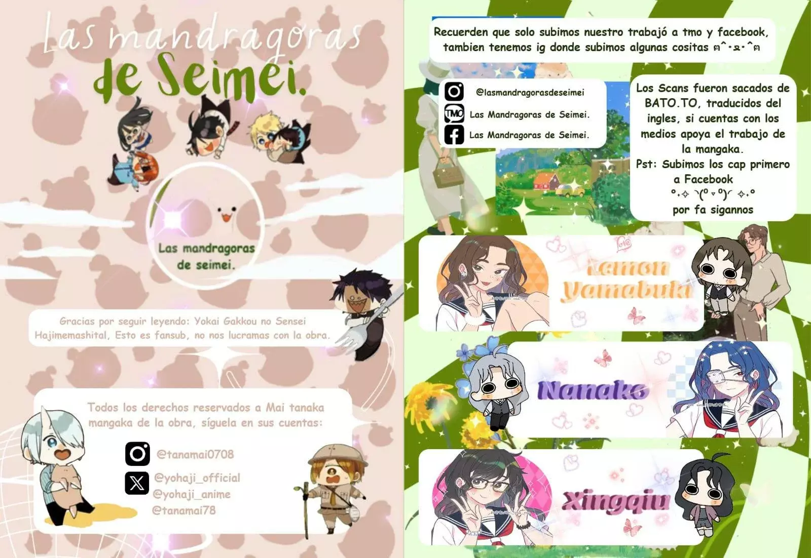 Read Yokai Gakkou No Sensei Hajimemashita Es Manga Online