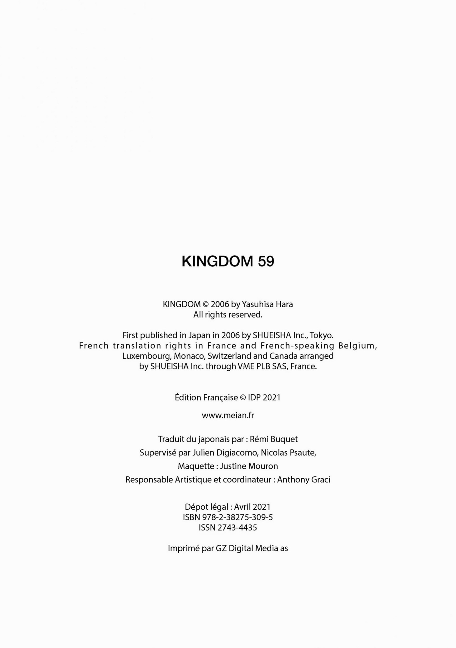 Read Kingdom FR Manga Online