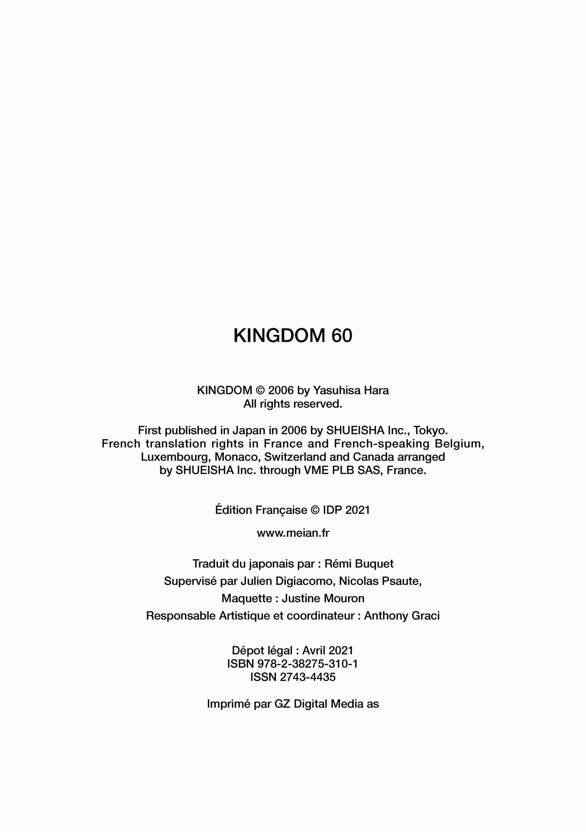 Read Kingdom FR Manga Online